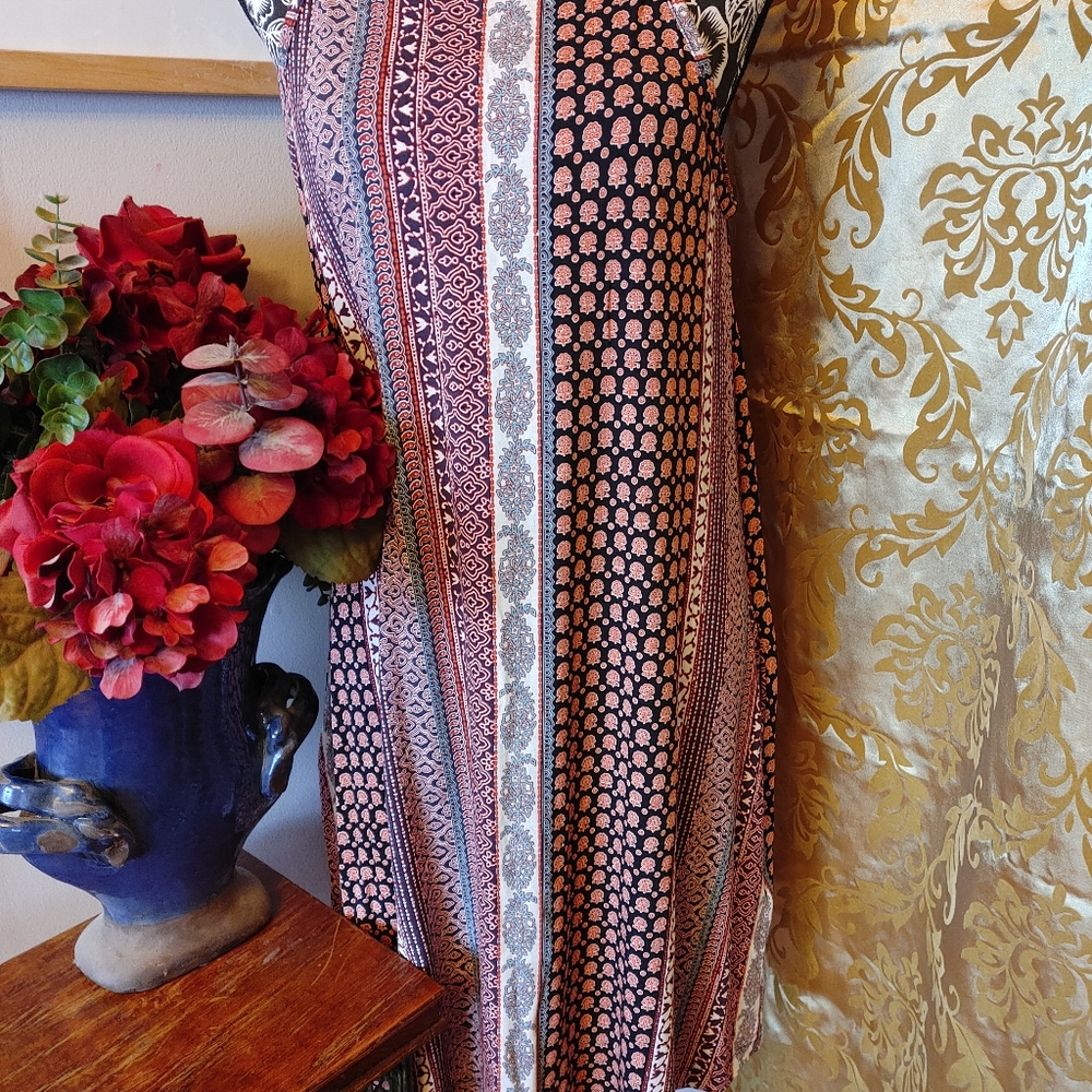 NWT  Mixed pattern spring summer dress medium - Picture 7 of 12
